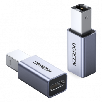 UGREEN ADAPTER ALUMINUM CASE USB-C FEMALE TO USB-B MALE (20120)